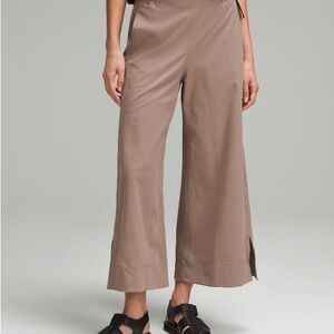 lululemon Taupe Wide-Leg Pants